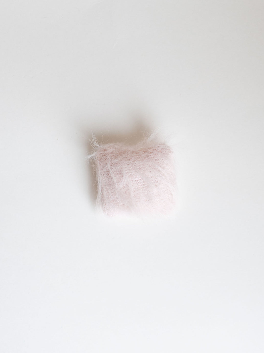 Square Accent Pillow | Pink Faux Fur