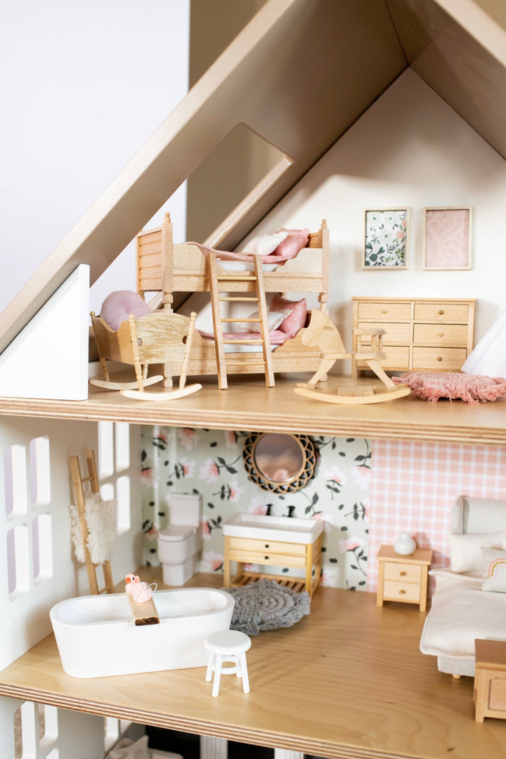 Oak Street Dollhouse | Furnished