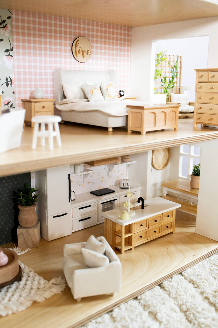 Oak Street Dollhouse | Furnished