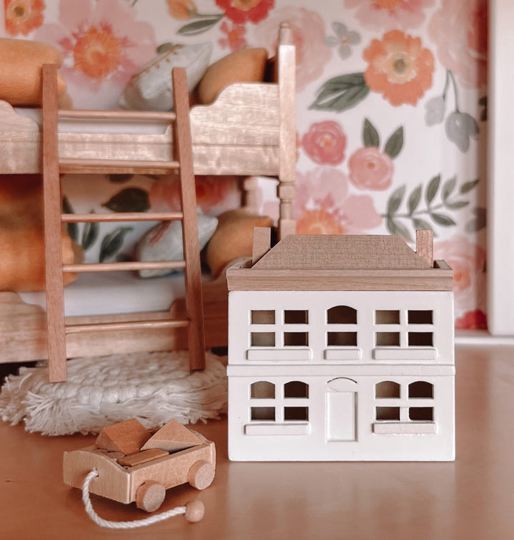 *FLAWED* Mini Play Dollhouse | Natural Wood or White