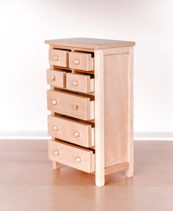 Tall Dresser | Wood Knobs