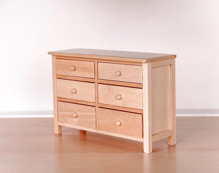 Wide Dresser | Wood Knobs